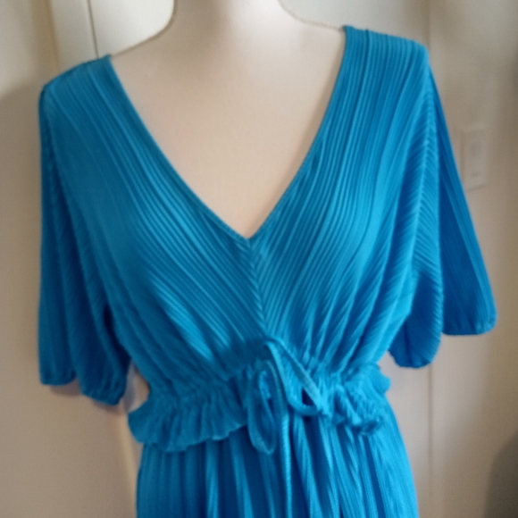 Ingrid Isabel Maternity Dress Bright Blue XL - Picture 6 of 8